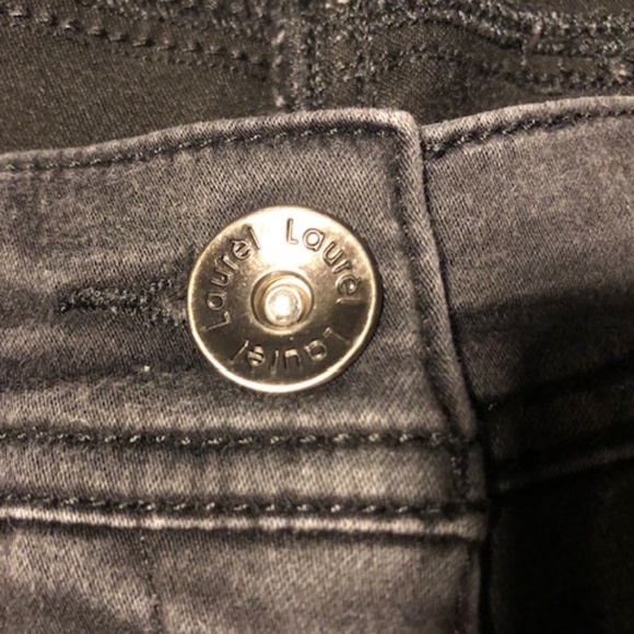 Laurèl Tabea Cropped Black Jeans Sz 6 - Picture 8 of 15